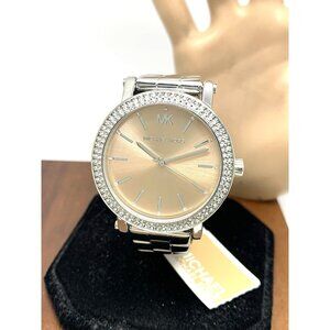 Michael Kors Women's Watch MKO-1050 Quartz Rose Dial Silver Stainless Steel 38mm